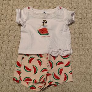 Janie and Jack Adorable Watermelon Outfit